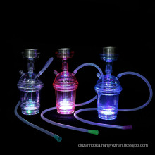 Wholesale cheap price pocket shisha cup hookah acryl with led light